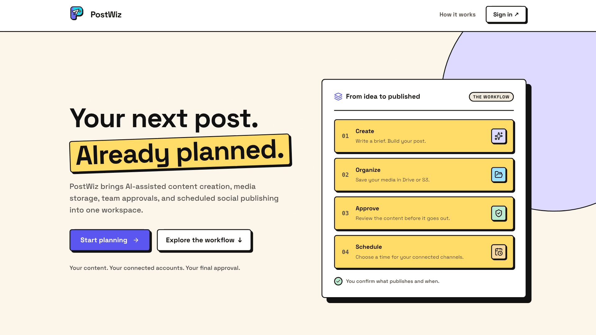 PostWiz screenshot